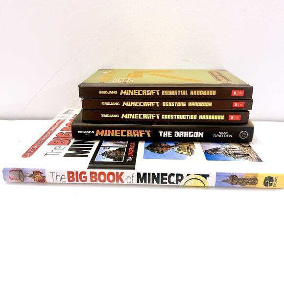 Minecraft Handbook Collection Majong Scholastic & The Big Book Of Minecraft 5 Pc - Picture 2 of 8